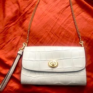 Coach white crossbody